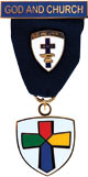 God and Church medal